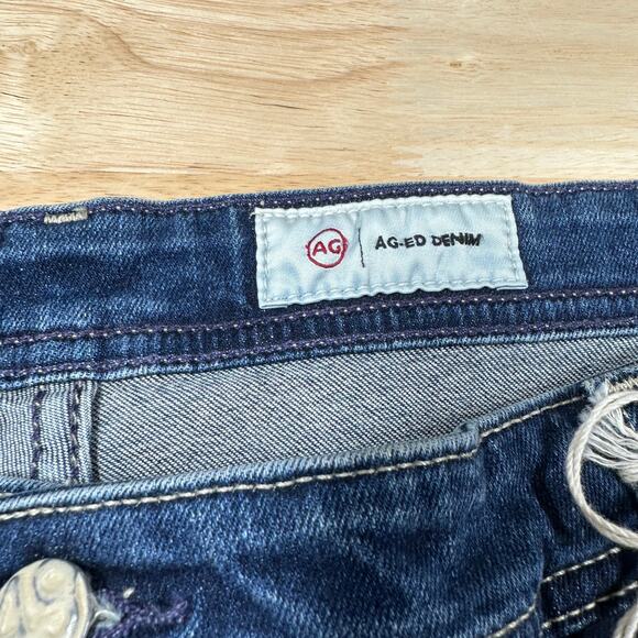 AG Adriano Goldschmied NWT Everett Slim Straight Jeans Size 40 x 33 Dark Blue - Picture 7 of 12